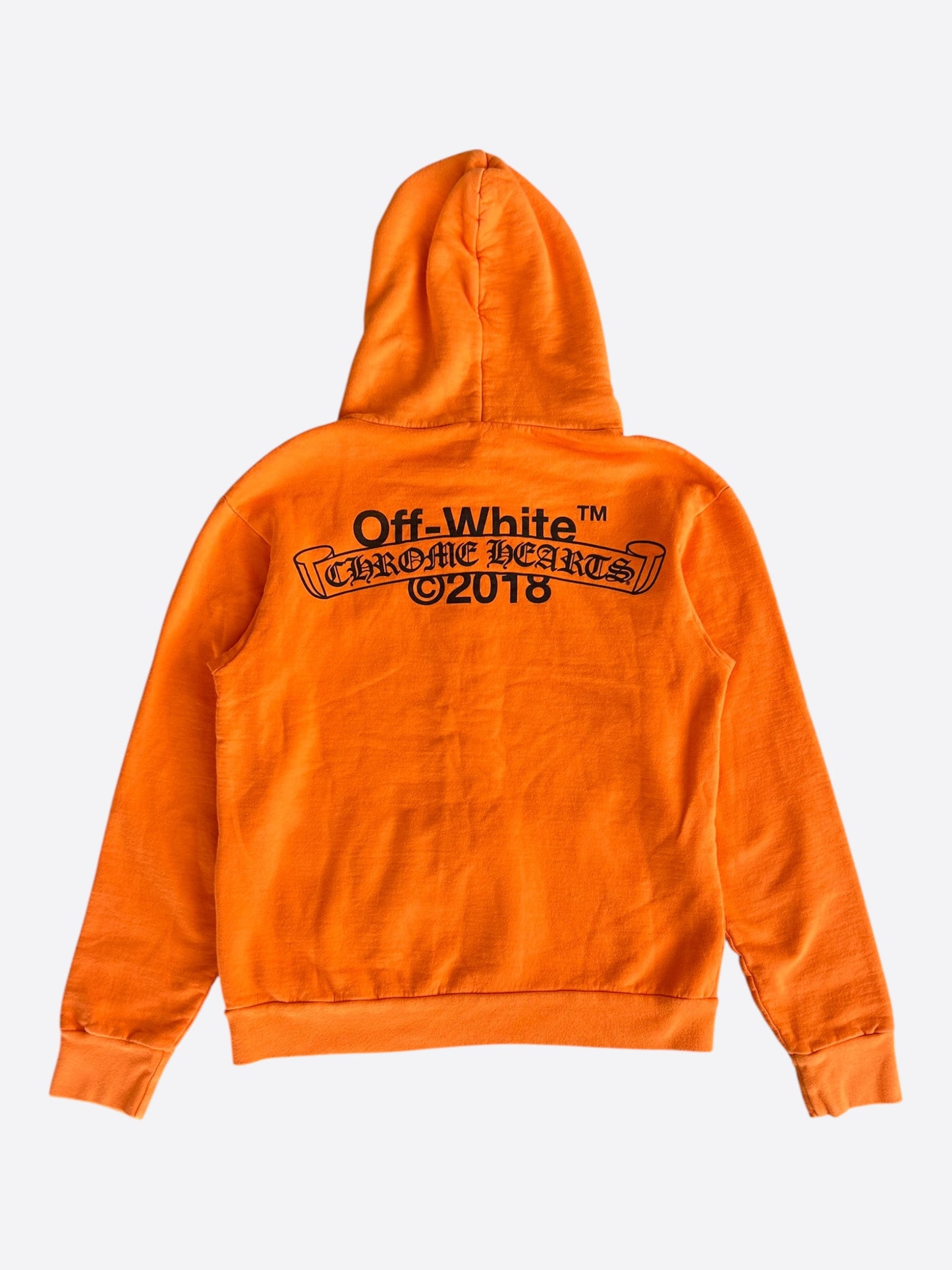 Chrome Hearts Off-White Orange & Black Hoodie