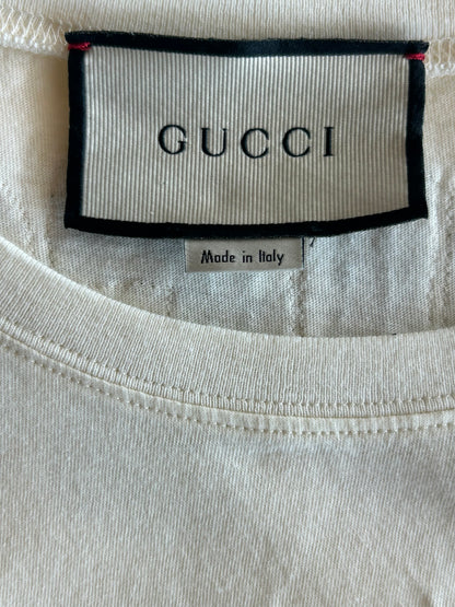 Gucci White & Black Maison De L'Amour Graphic T-Shirt