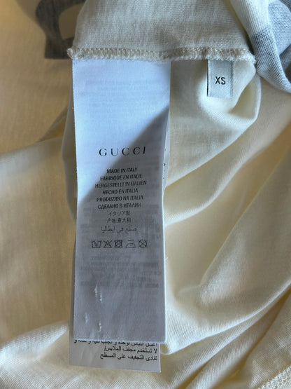 Gucci White & Black Maison De L'Amour Graphic T-Shirt