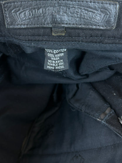 Chrome Hearts Black Fleur Cargo Pants