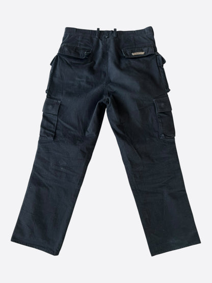 Chrome Hearts Black Fleur Cargo Pants