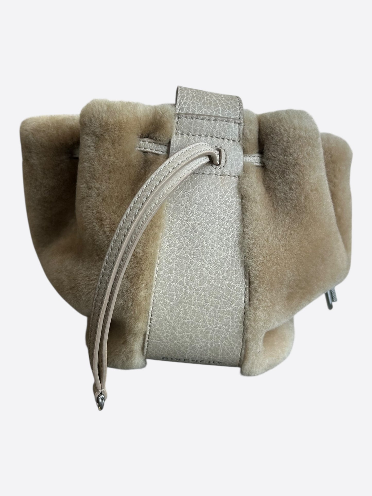 Givenchy Brown Fur Pumpkin Bucket Bag