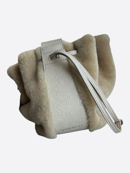 Givenchy Brown Fur Pumpkin Bucket Bag