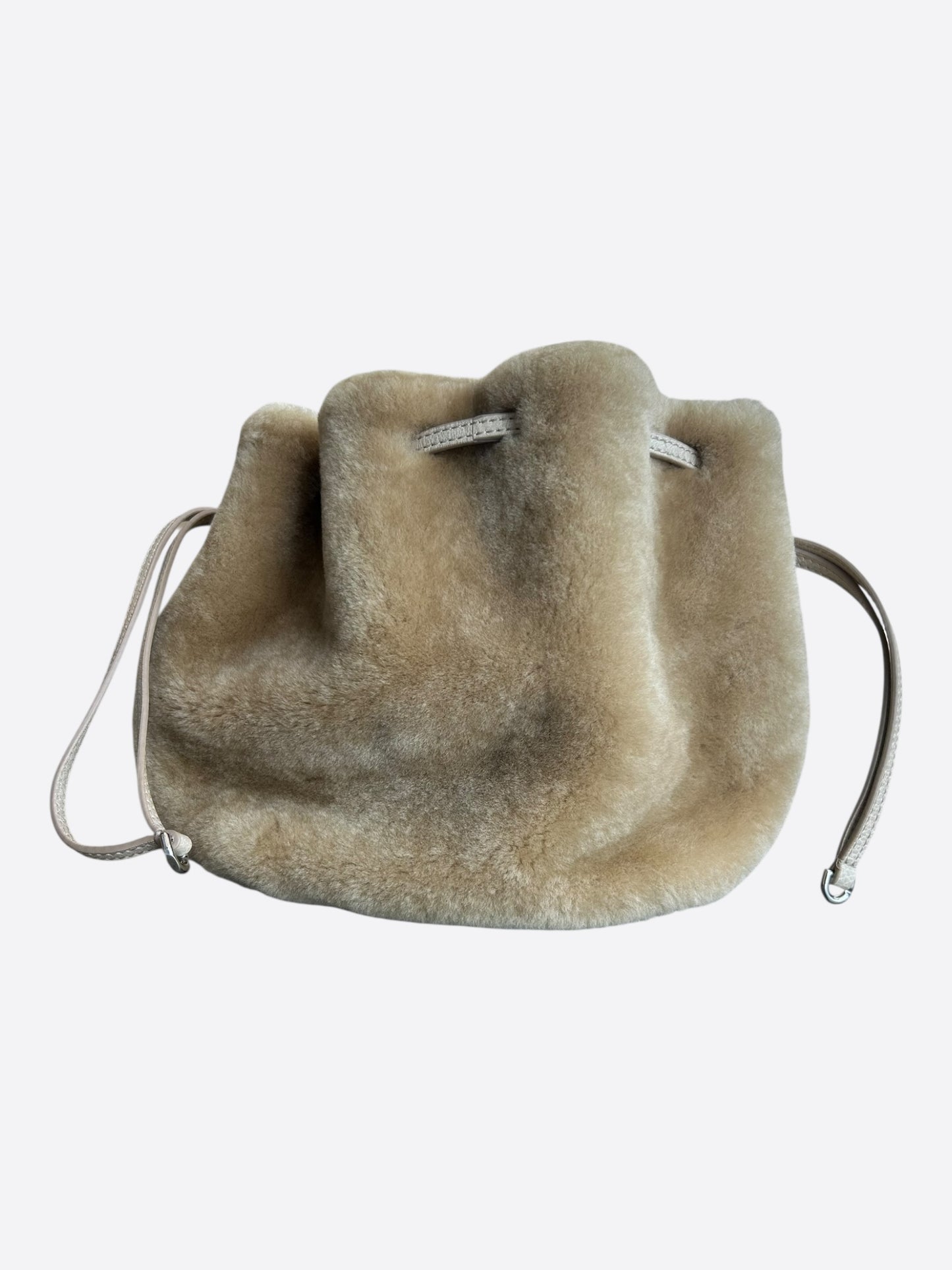 Givenchy Brown Fur Pumpkin Bucket Bag