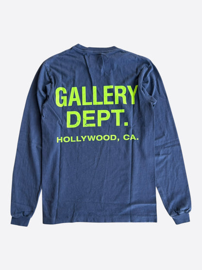 Gallery Dept Navy & Green Souvenir Logo Longsleeve T-Shirt