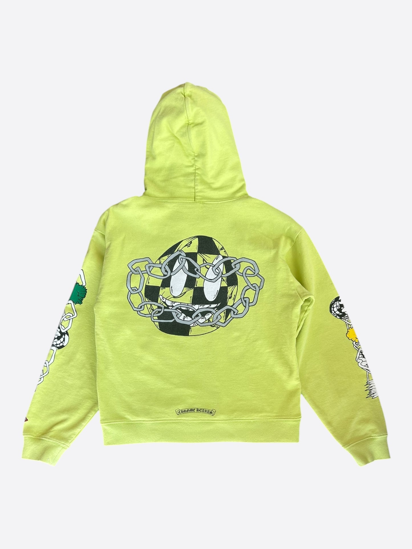 Chrome Hearts Matty Boy Lime Green Chainlink Hoodie