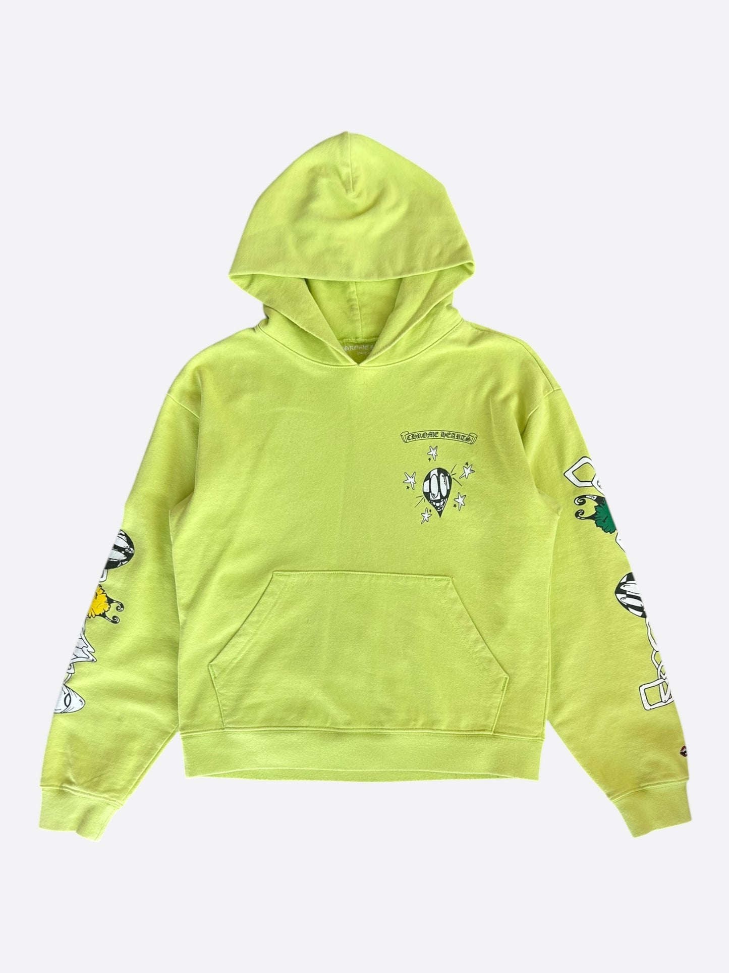 Chrome Hearts Matty Boy Lime Green Chainlink Hoodie