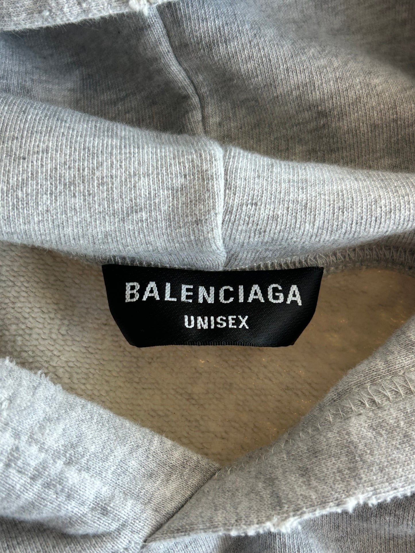 Balenciaga Grey & Rainbow Graffiti Logo Hoodie