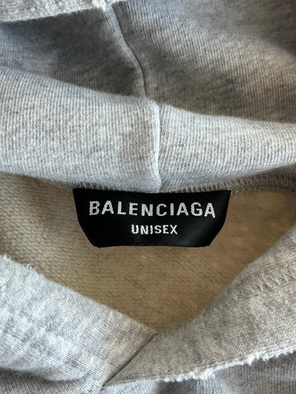 Balenciaga Grey & Rainbow Graffiti Logo Hoodie