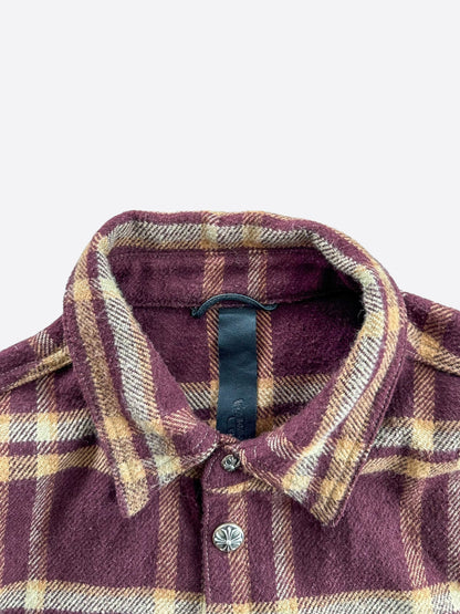 Chrome Hearts Burgundy Cross Patch 1/1 Flannel