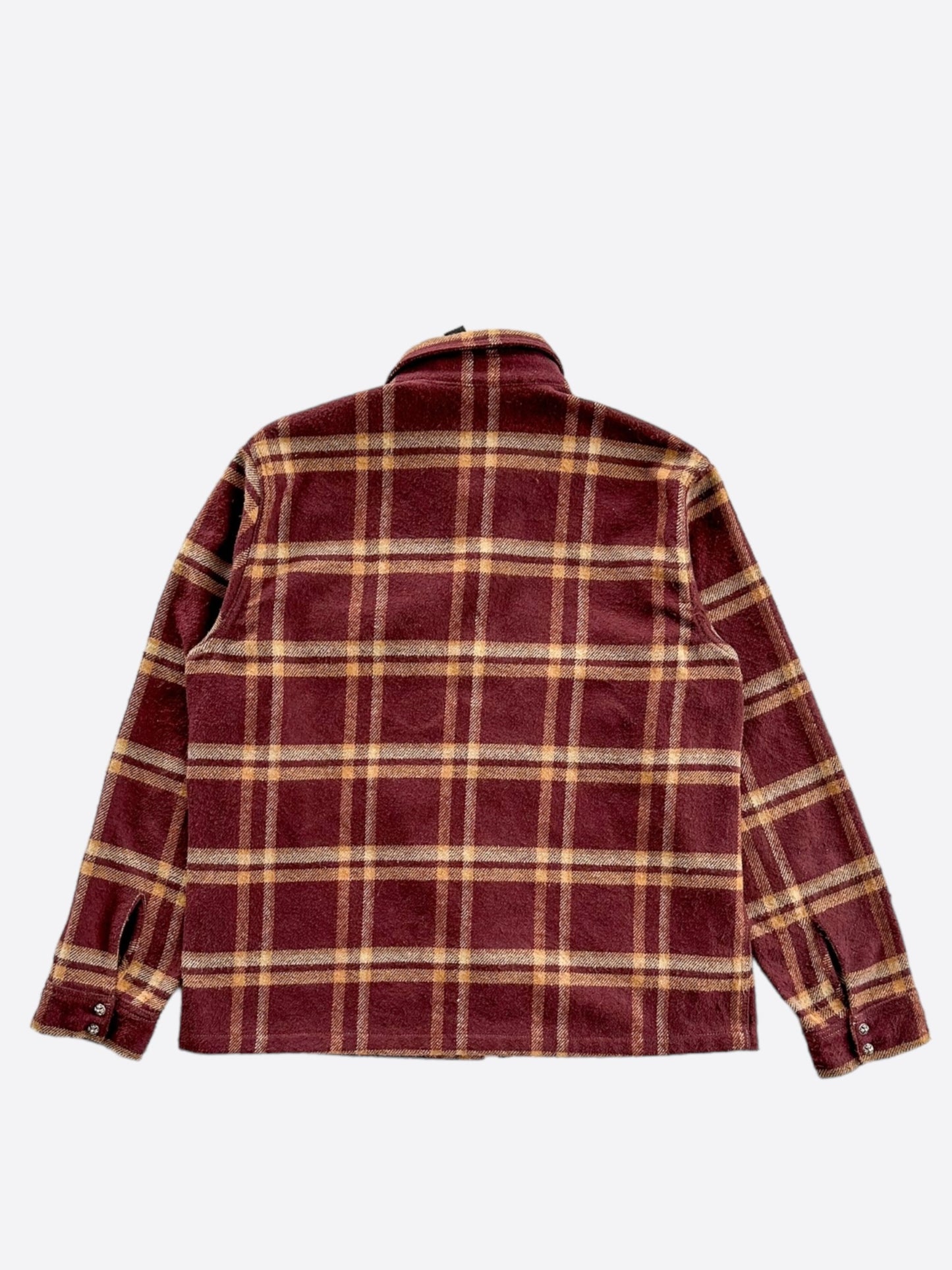 Chrome Hearts Burgundy Cross Patch 1/1 Flannel