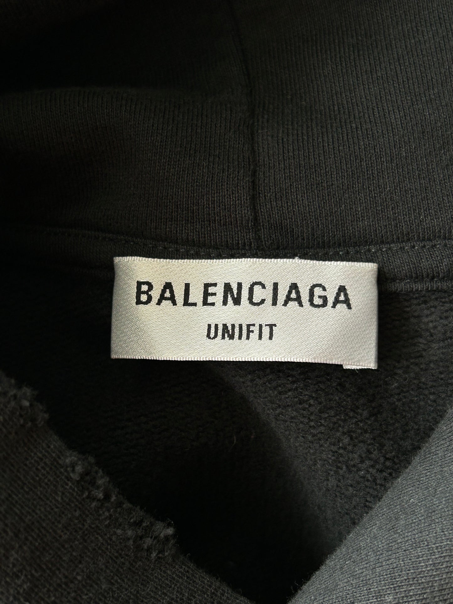 Balenciaga Black & Rainbow Graffiti Logo Hoodie