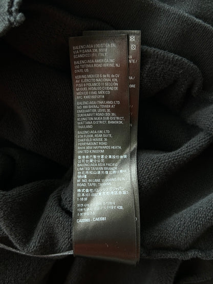Balenciaga Black & Rainbow Graffiti Logo Hoodie