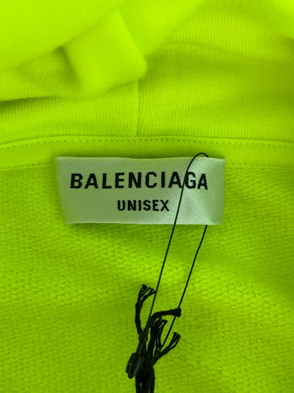 Balenciaga Neon Green & Black World Food Programme Logo Hoodie