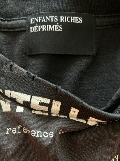 Enfants Riches Deprimes Faded Black & White Anti-Intellectual Graphic T-Shirt
