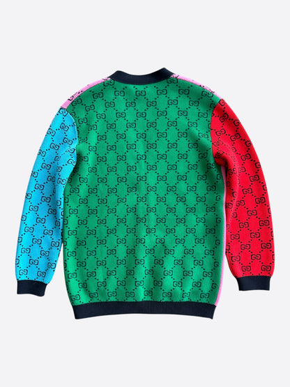 Gucci Multicolor GG Monogram Cardigan