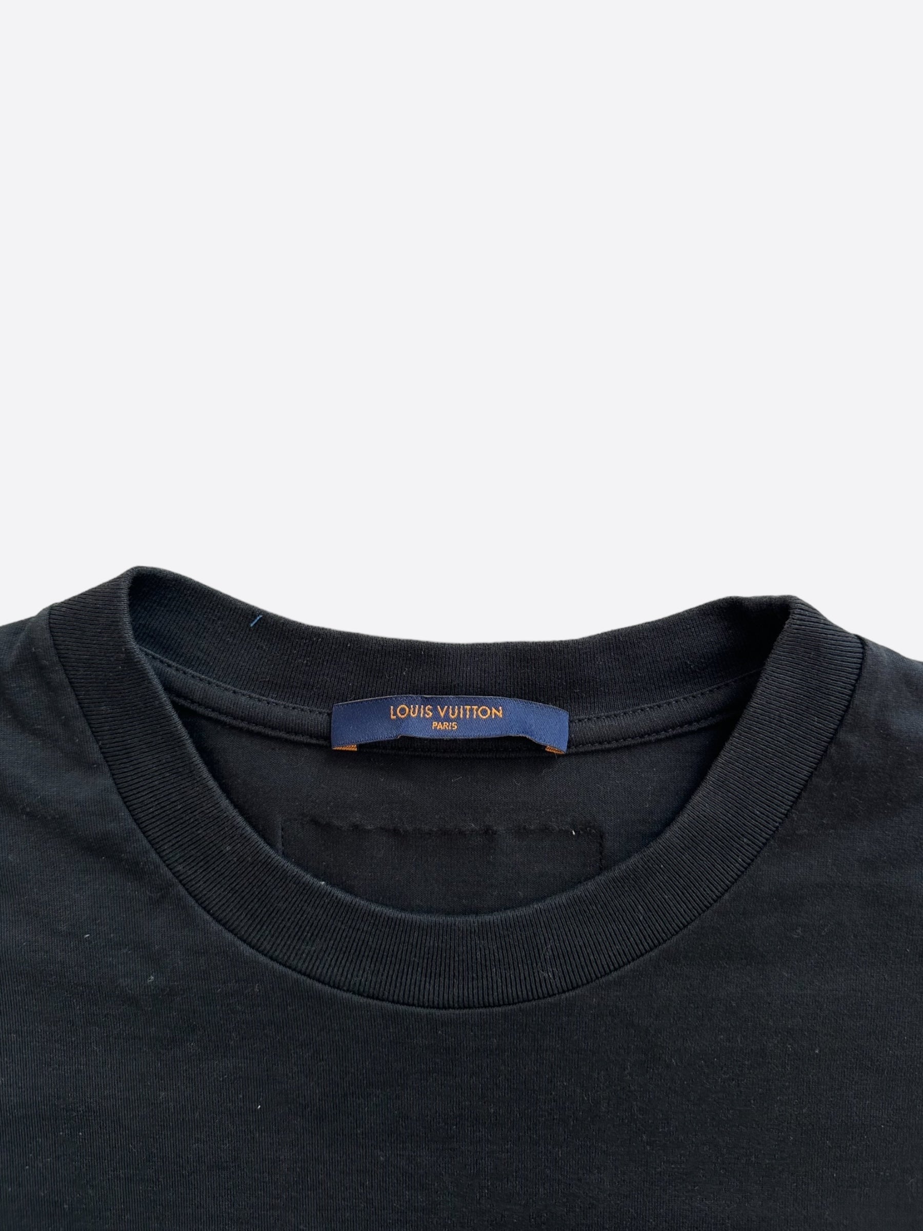 Louis Vuitton Black End Goal Logo T-Shirt
