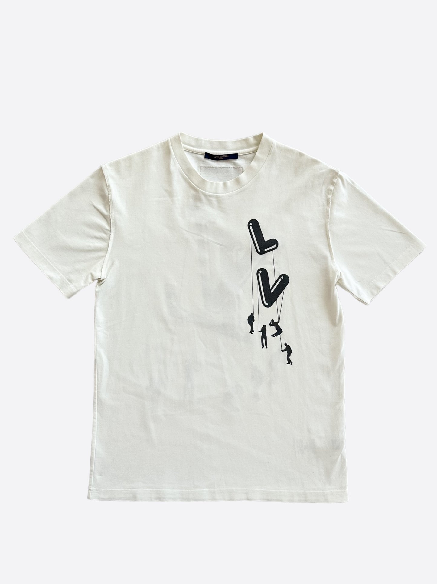 Louis Vuitton White Floating Men T-Shirt