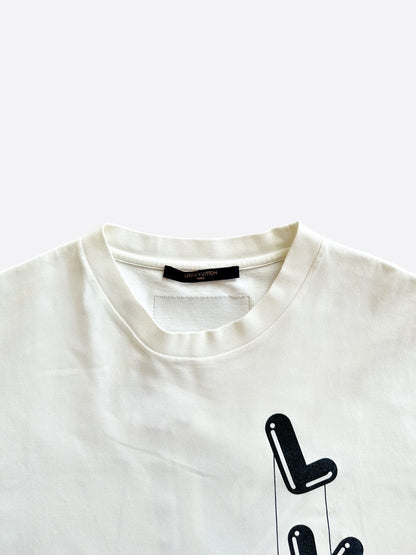 Louis Vuitton White Floating Men T-Shirt