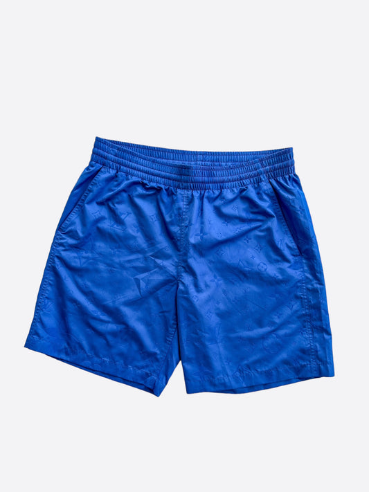 Louis Vuitton Blue Monogram Swim Shorts