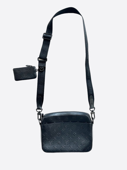 Louis Vuitton Black Shadow Monogram Duo Messenger