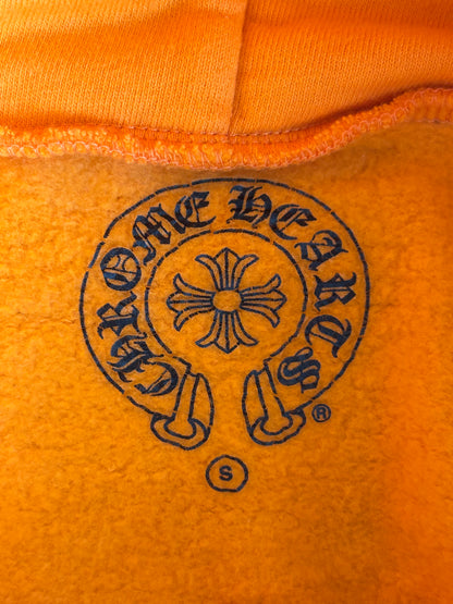 Chrome Hearts Off-White Orange & Black Cross Patch Hoodie