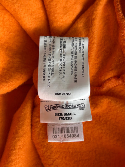 Chrome Hearts Off-White Orange & Black Cross Patch Hoodie