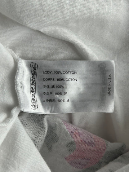 Chrome Hearts White & Black Dagger Logo Longsleeve T-Shirt