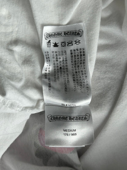 Chrome Hearts White & Black Dagger Logo Longsleeve T-Shirt