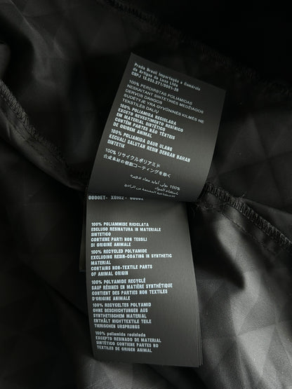 Prada Black Jacquard Logo Windbreaker