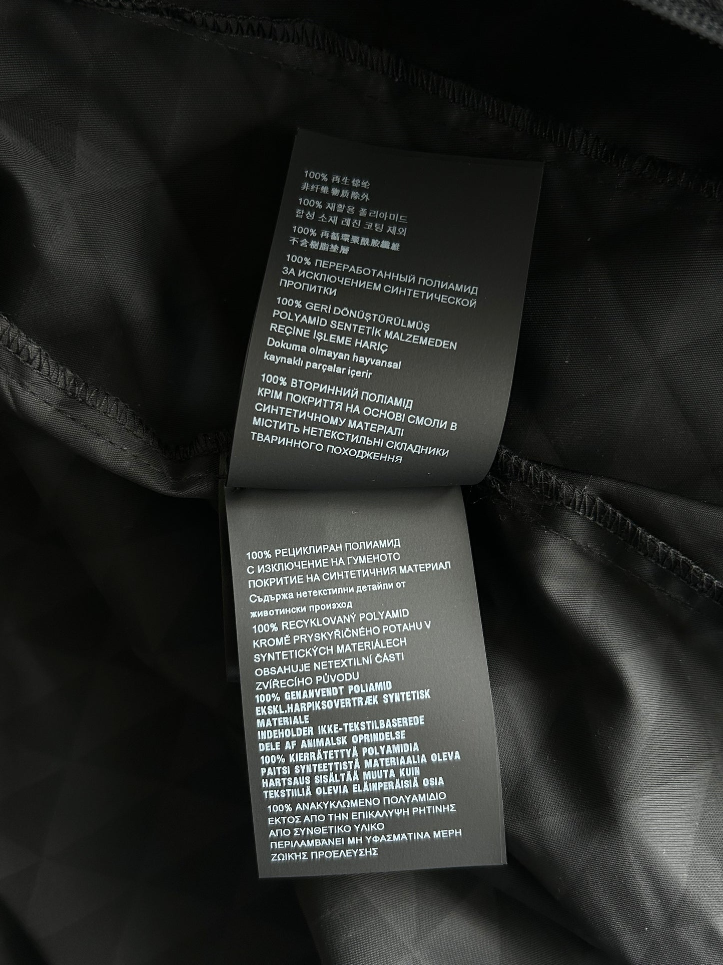Prada Black Jacquard Logo Windbreaker