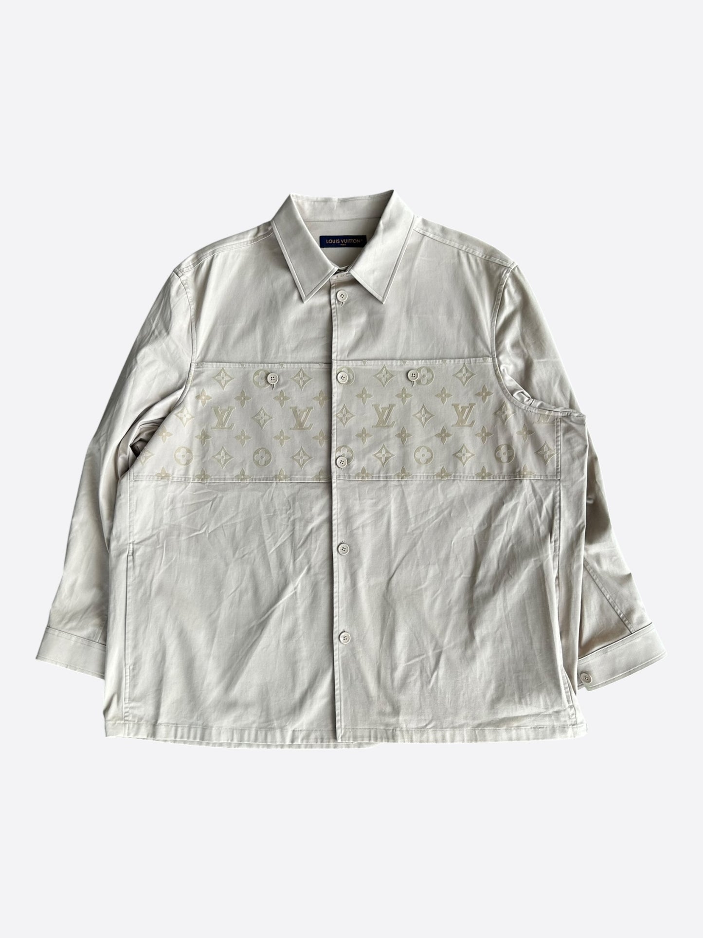 Louis Vuitton Beige Monogram Overshirt