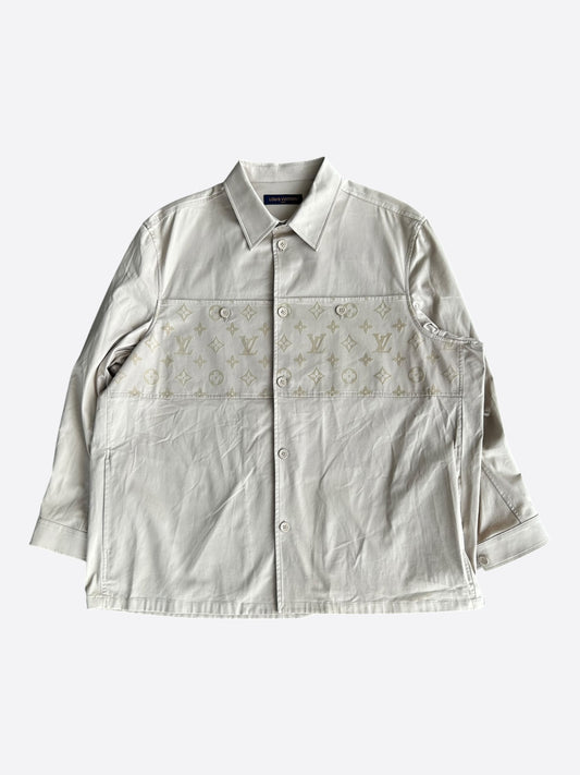 Louis Vuitton Beige Monogram Overshirt