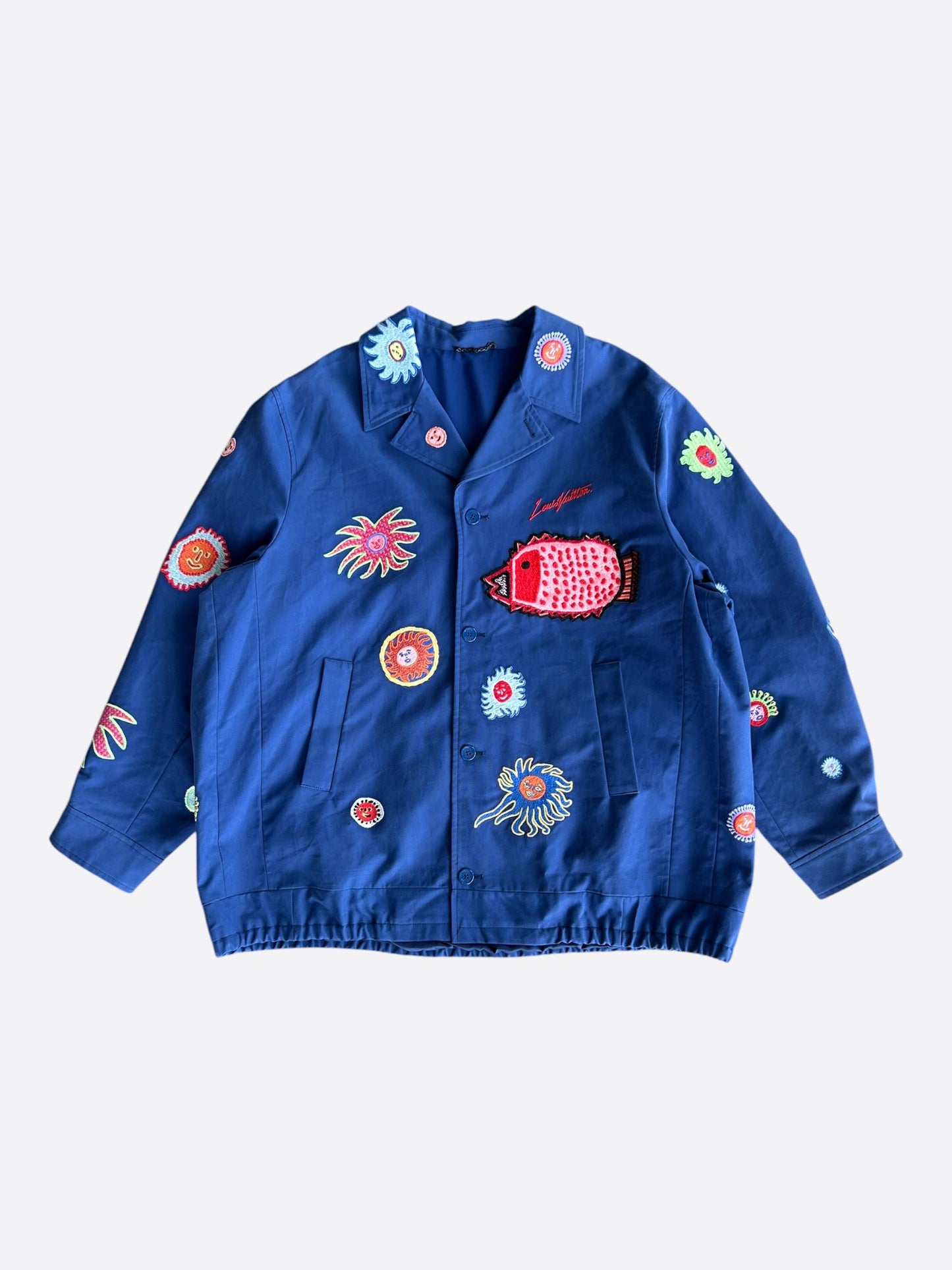 Louis Vuitton Yayoi Kusama Blue & Multicolor Faces Jacket