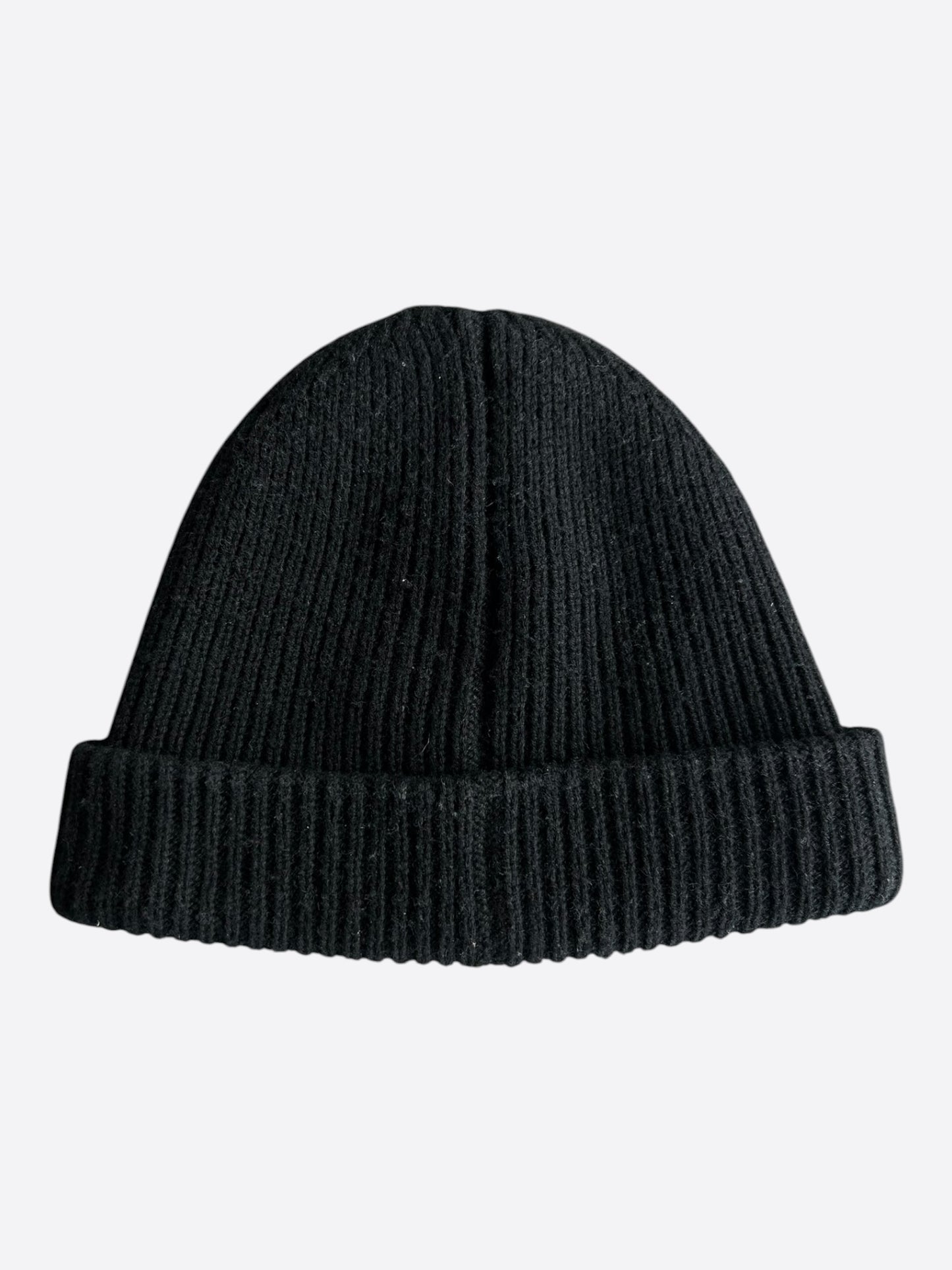 Chrome Hearts Matty Boy Black & Silver Chomper Patch Cashmere Beanie