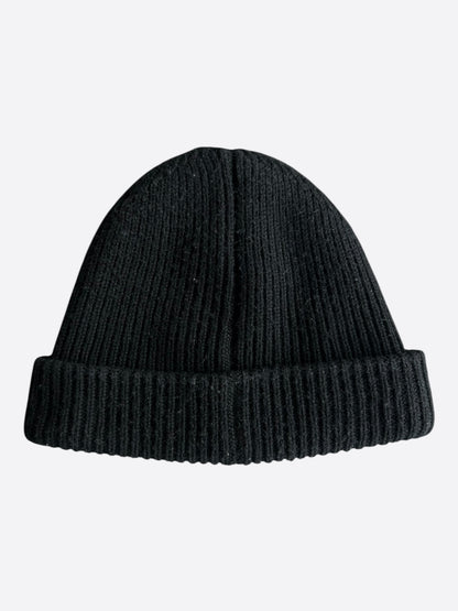 Chrome Hearts Matty Boy Black & Silver Chomper Patch Cashmere Beanie