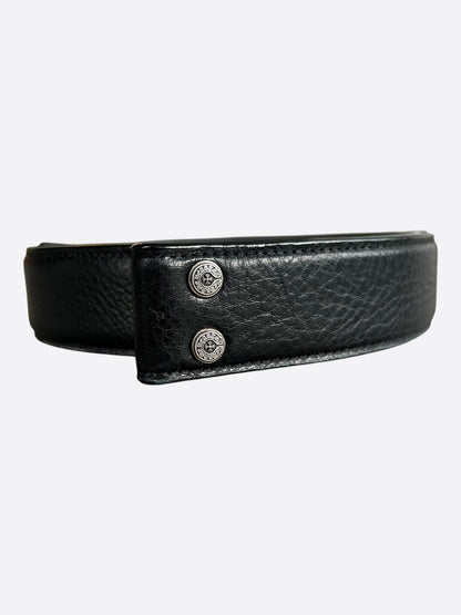 Chrome Hearts Black Leather Belt