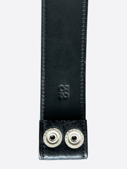 Chrome Hearts Black Leather Belt