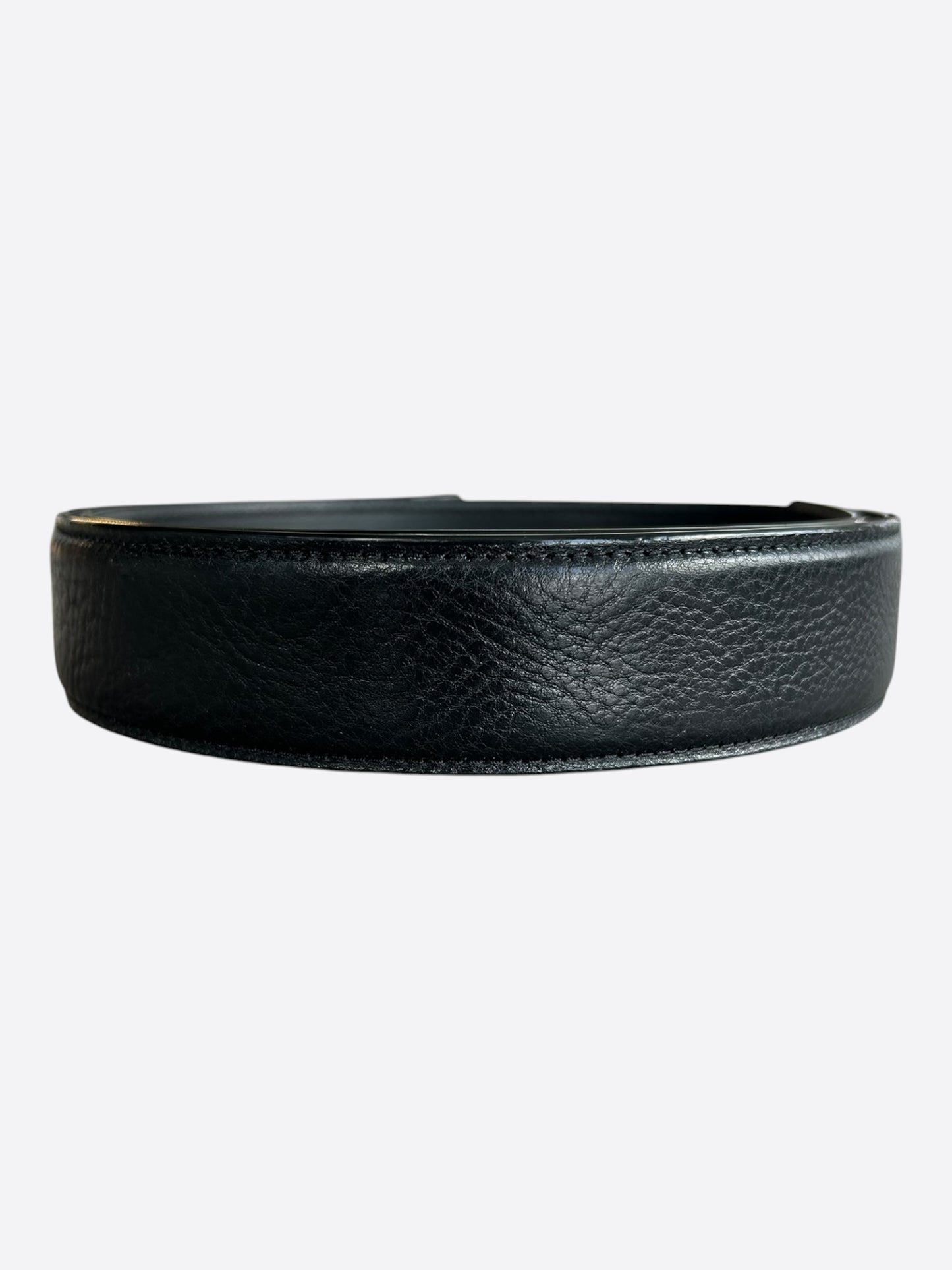 Chrome Hearts Black Leather Belt