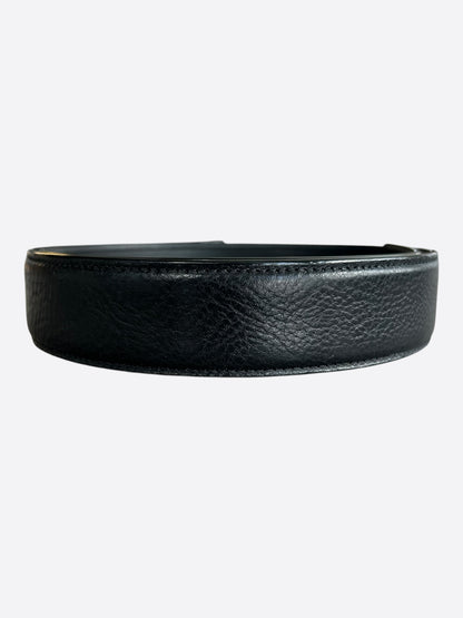 Chrome Hearts Black Leather Belt