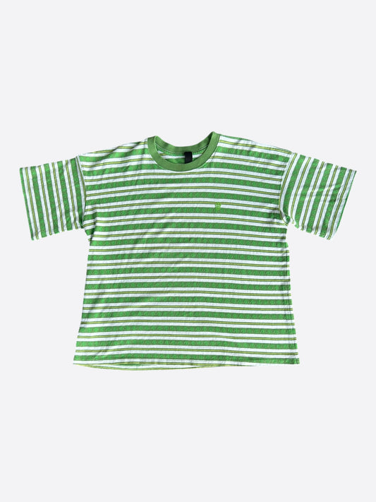 Chrome Hearts Green & White Striped T-Shirt