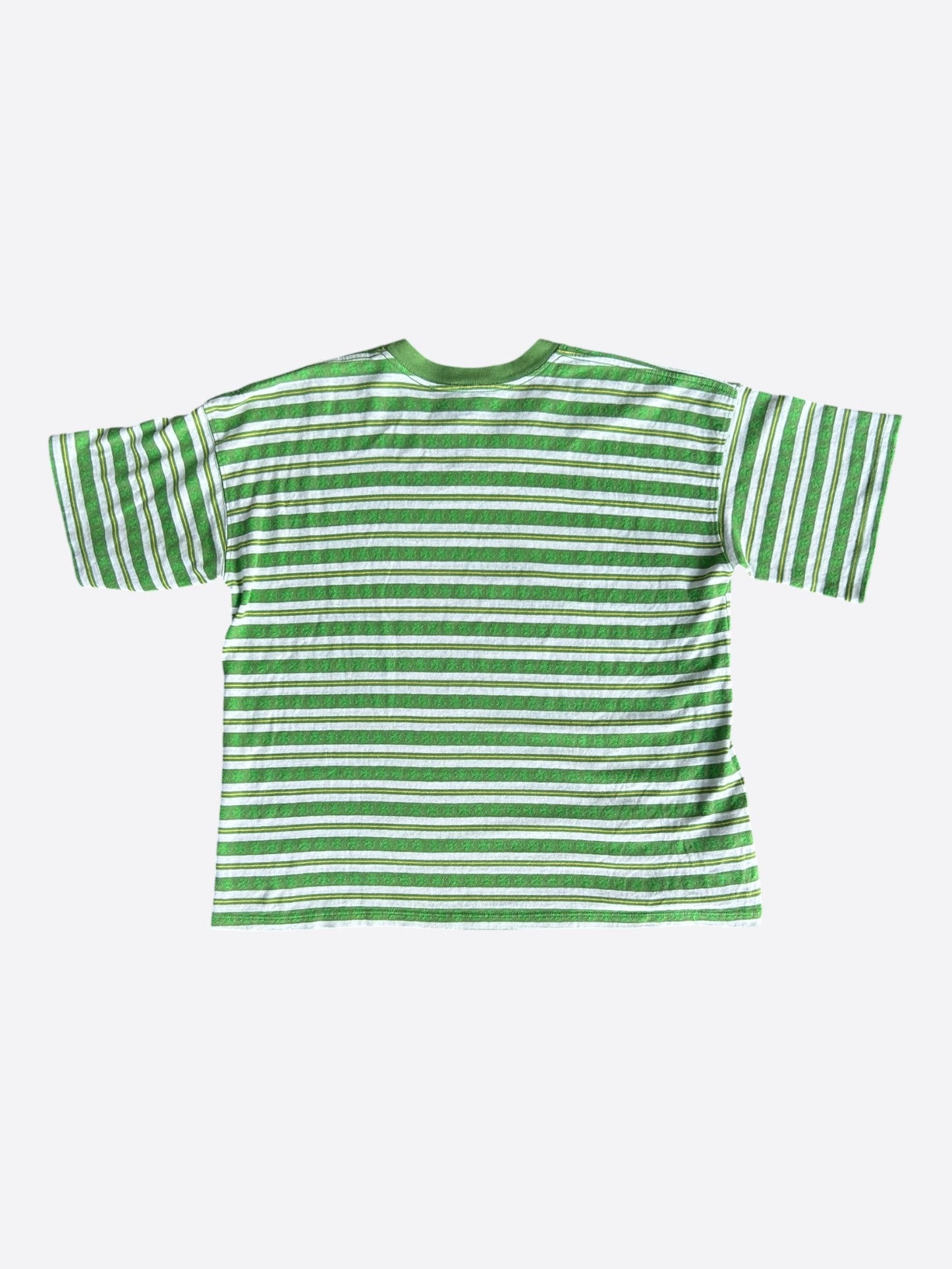 Chrome Hearts Green & White Striped T-Shirt
