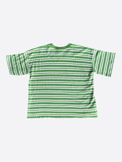 Chrome Hearts Green & White Striped T-Shirt