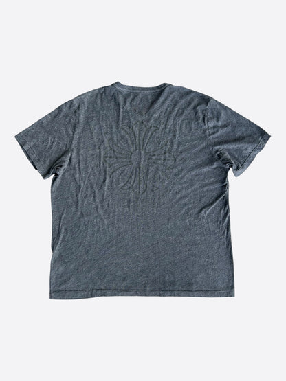 Chrome Hearts Dark Grey & Black Cross Logo T-Shirt