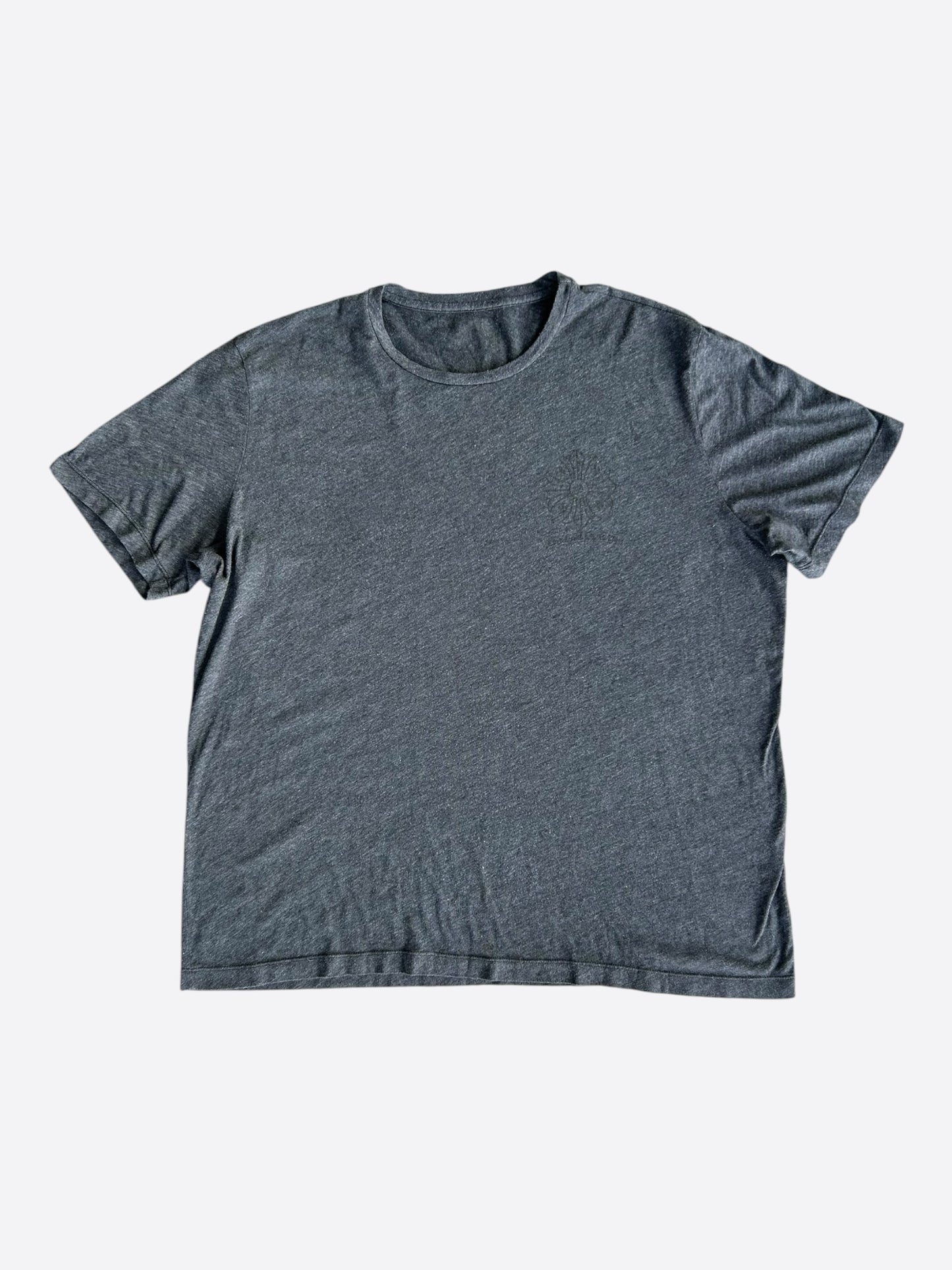 Chrome Hearts Dark Grey & Black Cross Logo T-Shirt