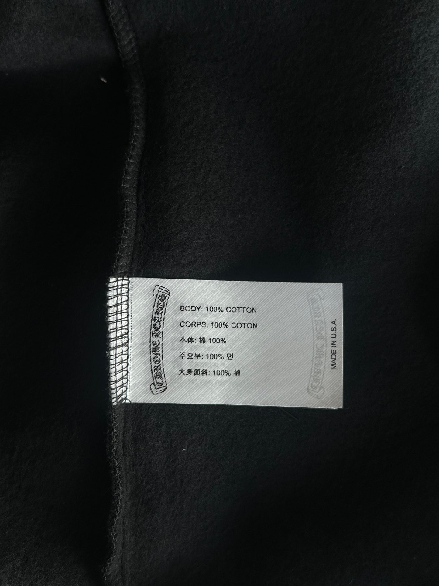 Chrome Hearts Black & Olive Script Zip Up Hoodie