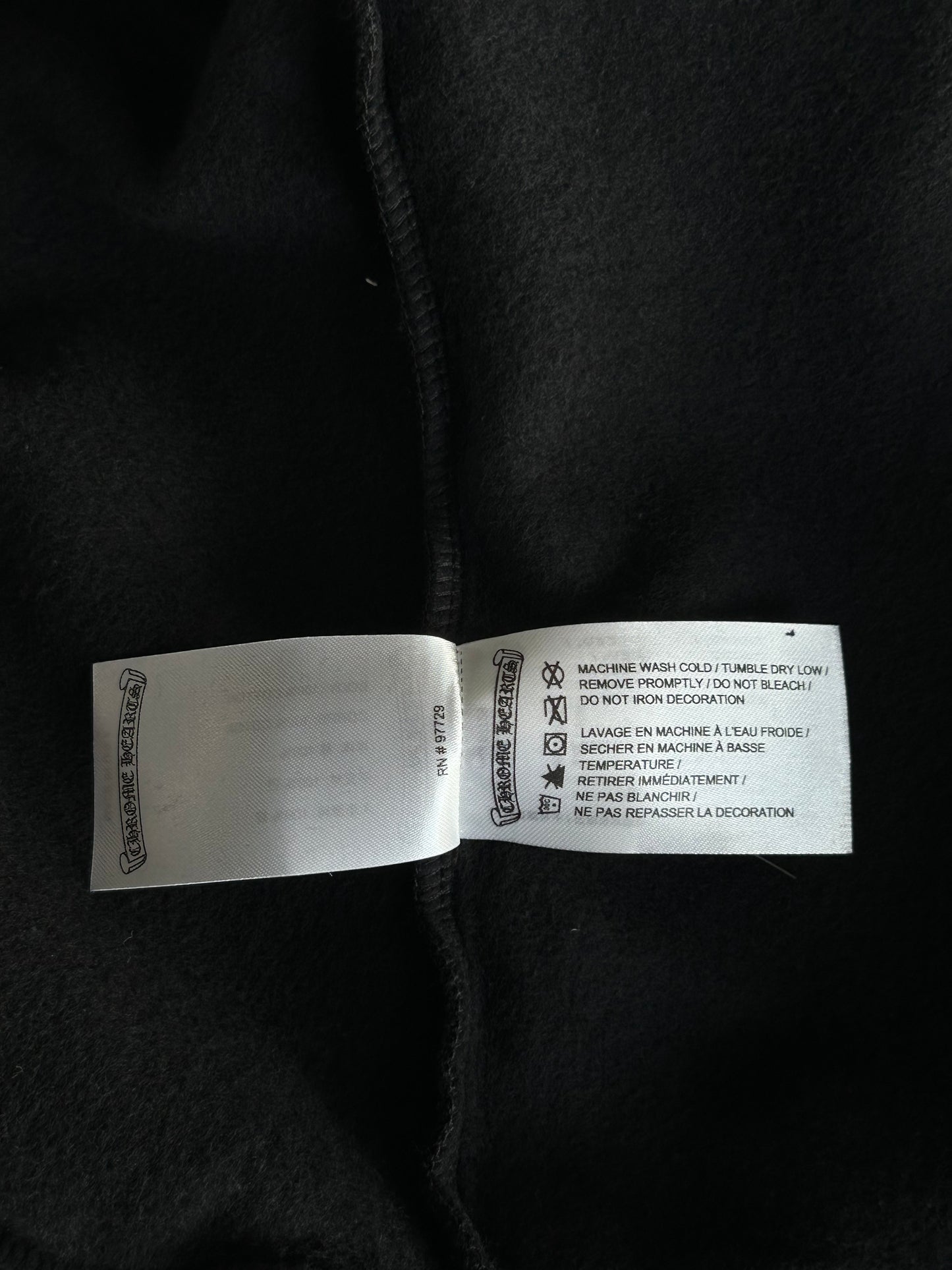Chrome Hearts Black & Olive Script Zip Up Hoodie
