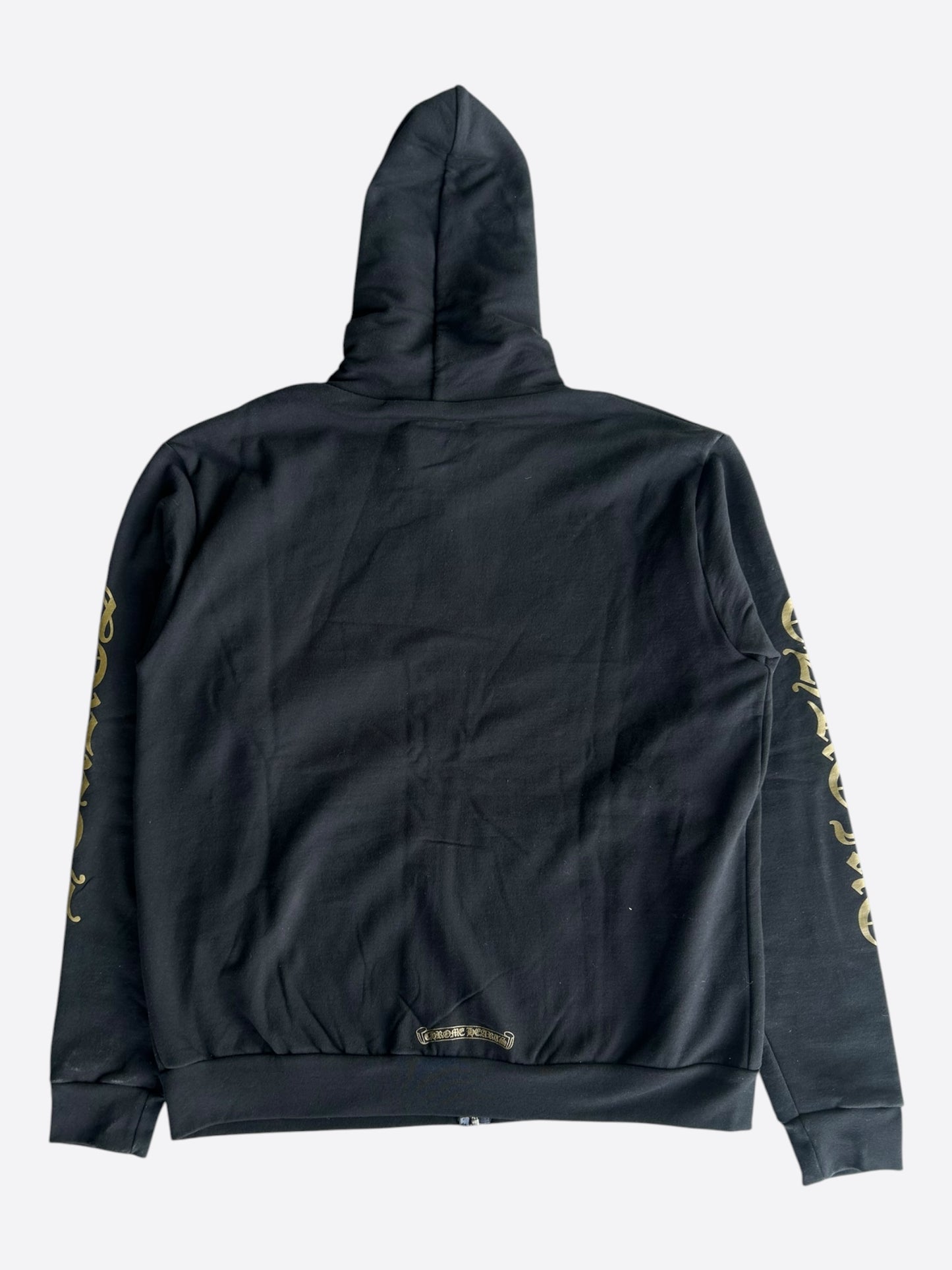 Chrome Hearts Black & Olive Script Zip Up Hoodie