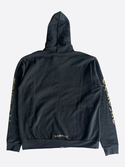 Chrome Hearts Black & Olive Script Zip Up Hoodie
