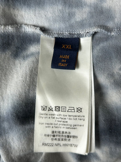 Louis Vuitton Grey & Orange Tie-Dye Graffiti T-Shirt